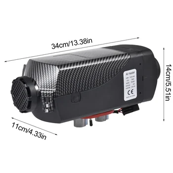 12V 2KW Car Diesels Air Parking Heater Low Noise For Trucks Motor-Homes Boats Bus LCD Key SwitchRemoteSilencer