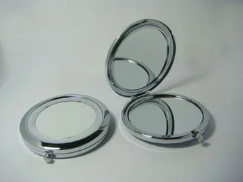 Veleprodaja 500 kom. Prazan Luč Kompaktan Ogledalo Individualne DIY Prijenosni Metala CosmeticMakeup Ogledalo-DHL-om Besplatna dostava