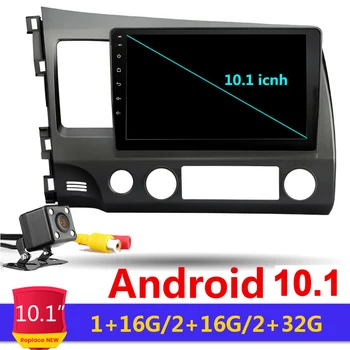 10,1 inča 2G+32G Android 10,1 Za Honda Civic 2006-2011 Auto Radio Auto Media Player, GPS Navigacija 2 Quad din