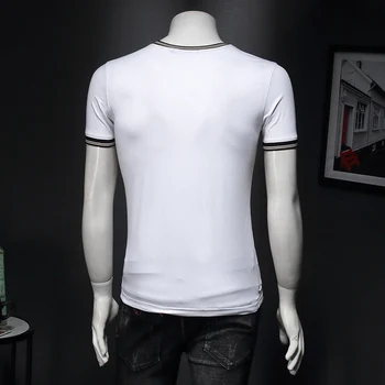 Branded vez Nova Muška Majica 5XL Odličan dizajner 2020 Ljetna Majica Kratkih Rukava Camiseta Man Tshirt Homme E153