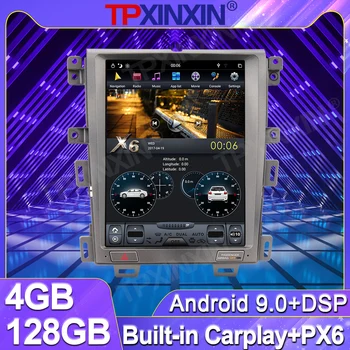 4+128 G Za Ford Edge 2007 Android Tesla Zaslon Auto Media video Player, GPS Navigacija Auto Radio PX6 Carplay Glavna Jedinica