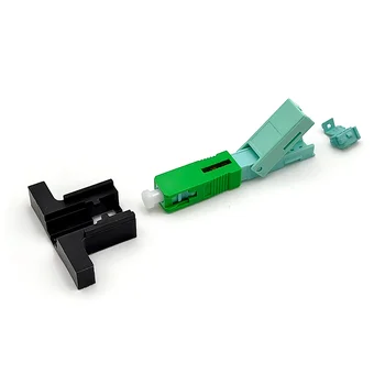 SC APC Fast Connector Single-Mode FTTH Tool Cold Connector Tool Fiber Optic Fast Connnector