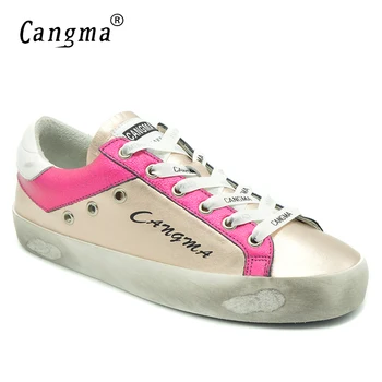 CANGMA / Luksuzne Marke Dizajner Muške Cipele Od lakirane kože, Casual cipele u Retro stilu, Muška Zlatne Cipele Za Odrasle