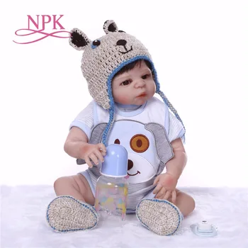 57 cm Full Telo Silikon Reborn boy Baby Doll realan 23 inča Novorođenče bebe menino boneca reborn lutke, igračke na dar
