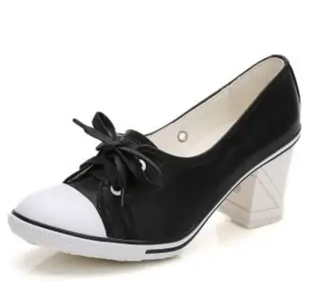 Čizme od mikrovlakana; zbirka 2019 godine; Ženska obuća; obuća za tenis-brod na visoku petu 6-8 cm s niskim берцем; čizme na tankom petu sa uvezivanje; tanke plitki ženske cipele