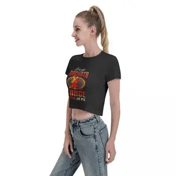 Moderan Zabavna ženska t-shirt s devet centi za ples Бачата