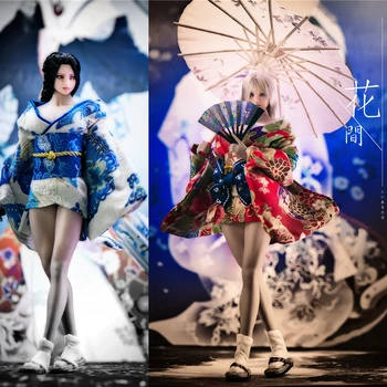 Na raspolaganju 1/6 japanski Noktiju odijevanje pribor kratkog stila kimono ogrtač odijelo s kišobranom