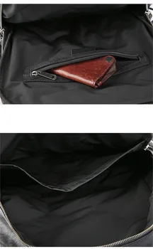 Modni jednostavan muški ruksak od prave kože i velikog kapaciteta, business casual luksuzni prirodni ruksak od prave bičevati za laptop