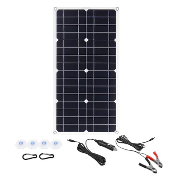 100 W Prijenosni Solarni Panel Kit 18 v/5 Dual USB Power Bank Odbora Vanjska Baterija Punjenje Solarni Punjač s Kontrolerom