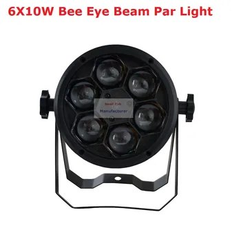 2020 Cijena po cjeniku tvornice proizvođača 1Pcs 60W Bee Eyes Beam Par Light 6X10W RGBW 4IN1 LED Par Lights For Stage Dj Disco Professional Party Show