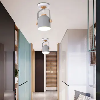 Nordic Macaron led zidna svjetiljka unutarnja rasvjeta svjetiljka za uređenje doma bra spavaća soba noćni podesivi zidni svijećnjak soba dekor lampara