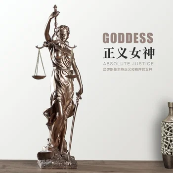 Europska kip božice pravde pravda klasicni kreativna pribor za uređenje doma Ekološka smola uredski ukras