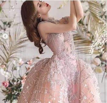 Luksuzni Šampanjac 3D Cvijet Sirena Vjenčanice S Odvojivim Perle Pero Vjenčanica Vestidos De Novia