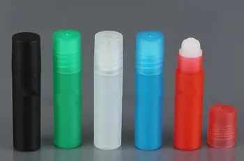 5ml Roll on Plastic Bottle for Essential Oil Empty aromatherapy, vermikulit Perfume imao sam dvije boce Refillable Metal Ball