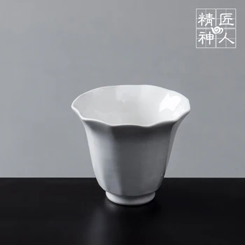 Wing spot Japan ' s burn as people of all ages well manual master cup sample tea cup flower ceramic white cups soup