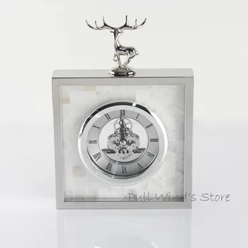 Izvrsni moda silver los za Kućanstvo stolni satovi Kreativna životinja jelen poslovanja uredski sat