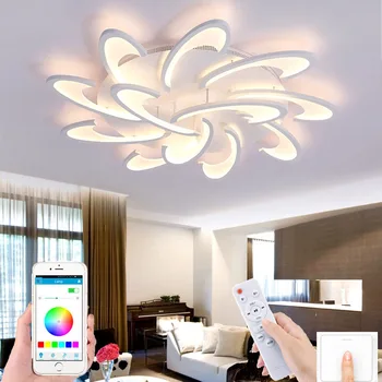 Skandinavski moderni minimalistički dnevni boravak spavaća soba led stropna svjetiljka vjetrenjača hotel lampa PROGRAM inteligentna stropna svjetiljka