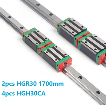 Kina je Napravio 2 komada Linearni Uvodni Željeznički HGR30 -L 1700 mm + 4kom HGH30CA ili HGW30CC Blok Prijevozu za CNC