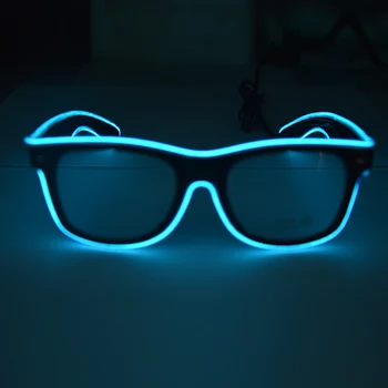 EL Wire Blue Light pri odabiru čaše za vino Growing Luminous Halloween Party Sunčane Naočale Eyewear For Event Supplies DJ Club Stage Show