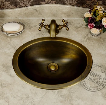 Klasični brončani starinski umivaonik bakrenu zdjelicu za kupaonicu