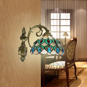 Jednostavna lampa zidna lampa u obliku školjke paun kupatilo ogledalo reflektor lampa zidna lampa u obliku školjke Europska пасторальный stil