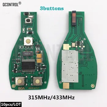 QCONTROL Remote Smart Key Fob Circuit Board za Mercedes Benz Može zamijeniti originalni NEC i BGA tip (2000 godine i poslije)