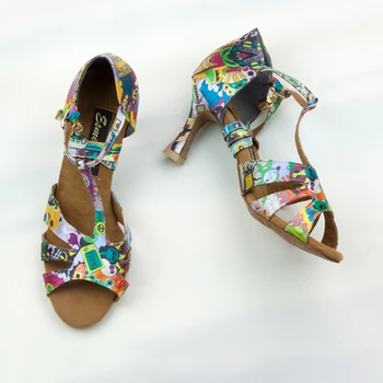 Plesne cipele Esmeralda's s grafičkim uzorcima Plesne cipele Comfort Danc