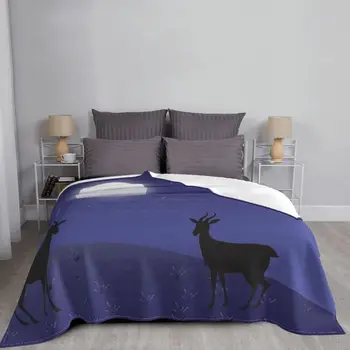 Manta de Elk de Navidad para cama, manta misteriosa a cuadros de algodón, transpirable, de lana de Coral, para colcha de dormito