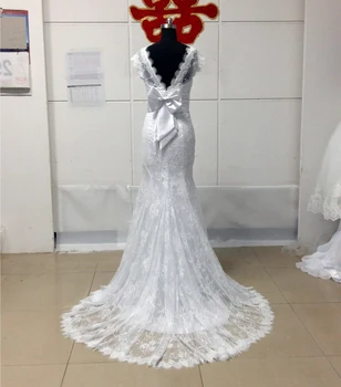 MANSA Vestido De Noiva Vintage Lace Sirena Wedding Dress 2017 Seksi Sweetheart Trumpet Wedding Dresses with Sleeves Svadbeni Dress