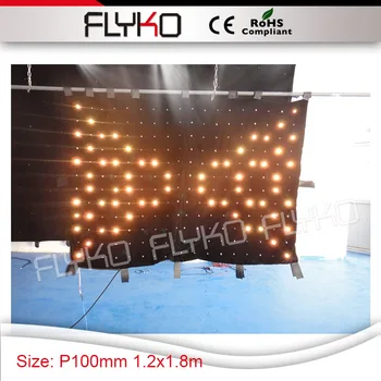 Besplatna dostava P10 treperenje led svjetla niske cijene diy veličina 1.2x1.8m led light background/bar curtain/disco drop