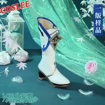 COSLEE Game Genshin Impact Sucrose Čizme Halloween Cosplay Shoes PU Prop 2021New