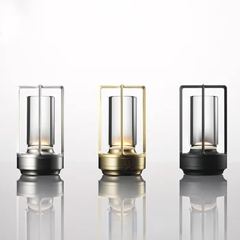 Nordic Lampe Luxuary Metalne Baze Bezstupanjski Dimming Led Barske Svjetiljke Svjetiljka Zlatno Unutarnja Rasvjeta Lampara De Noche Dormitorio A