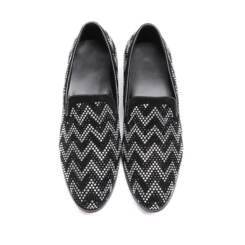 2 stila Visoke Kvalitete Prirodna koža Muška Službena obuća crna cijele čarapa Zakovice слипоны casual cipele muški veličina 38-46