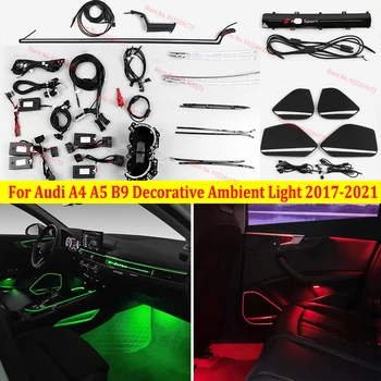 Auto-Difuzno svjetlo Za Audi A4 RS4 S4 A5 i S5 B9 Kontrolna Ploča Difuzno Svjetlo LED-Bar Pruga Svjetlosti Završiti oslonac za noge Dizalo Visokotonac