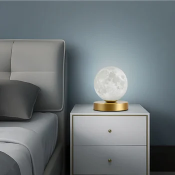 3D ispis mjesec lampa ins neto crvene ukrasne lampe za kreativno jednostavna papir romantična dnevni boravak spavaća soba noćni Nordijsko luksuz