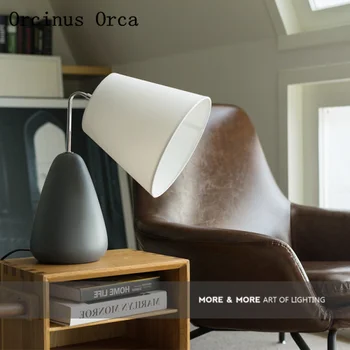 Nordijsko moderan kompaktan led keramičke lampe za dnevni boravak noćni lampe siva kreativni lampe za čitanje besplatna dostava