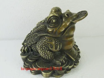 Bakrena žaba lucky Wangcai antique bronze antique ornaments of Dong play non pravi opening business gifts