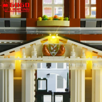 LED Light Up Kit City Town Hall 84003 Building Block 15003 Modification Parts For 10224 Lighting Set Toy(Only Light No Model)