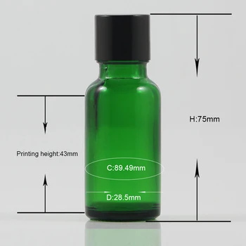 Kina proizvodnja парфюмерное ulje bočica 20 ml zelena kozmetički kontejner serum boca
