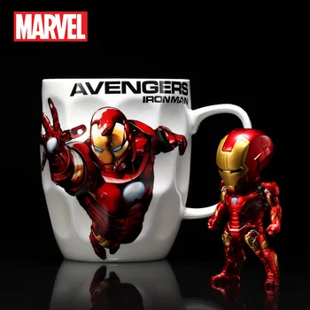 Disney bubalo Marvel Avengers Kapetan Amerika, Iron Man stakleno Keramička krigla ured za kreativno Kava bubalo Velikog kapaciteta mliječna bubalo