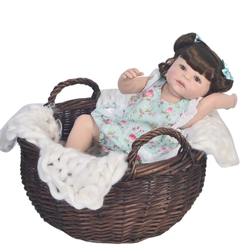 Bebes reborn 55 cm, Puni vinil Silikon Reborn Girl Baby Doll Igračke dar za dijete božićni poklon reborn juguetes npk lutke