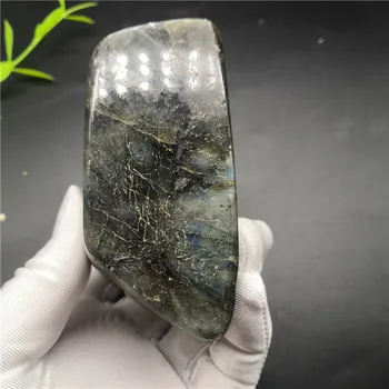 498 g Polirani Prirodni Лабрадорит kamenje Neobrađeni Dragulj Ukras Quartz Crystal Liječenje Uređenje Doma