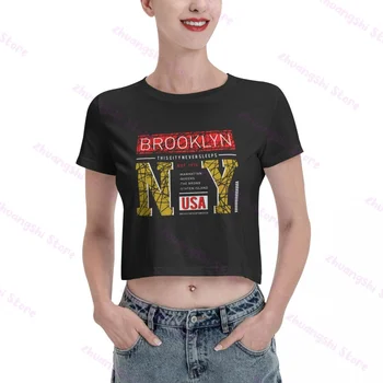 Usa Brooklyn Est 1976 Kratka укороченная majica za žene