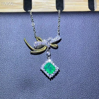 KJJEAXCMY Fine Jewelry Prirodni Smaragd Srebra 925 Za Žene Privjesak Lanca I Ogrlice Lanca Podrška Testovi Slatka