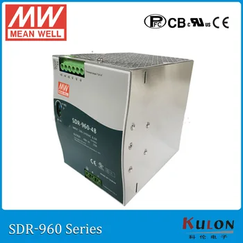 Originalni MEAN WELL SDR-960 Single Output 960W 24V 48V 20A 40A Industrial DIN Rail Power Supply with PFC