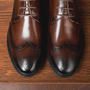 Jesenski nova kožna obuća muška korejski poslovna модельная svadbene cipele mladoženja Britanska svakodnevni kožna obuća muška koža prozračna