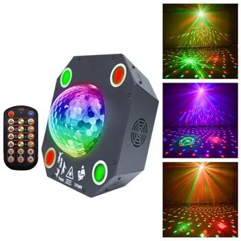 Disco Laser DJ Svjetla RGB Stage Lighting Effect Projector LED Magic Ball Laser Party Light Remote Control Wedding Decor Light