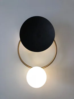 Moderan, jednostavan, skandinavski led zidna svjetiljka kreativni dizajn staklena kugla hodnik spavaća soba noćni zidne lampe