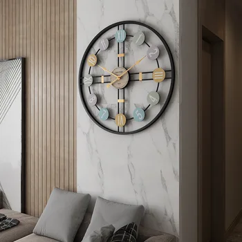 50 cm Bešumni minimalistički sat moderna zanat željeza sat ukras dnevnog boravka kreativne zidni satovi