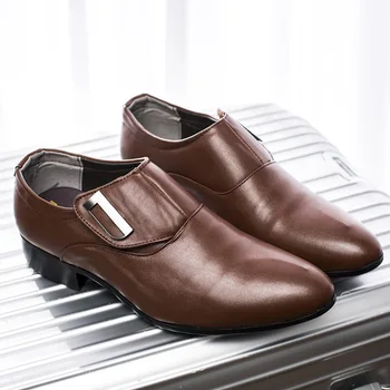 Luksuzne Marke kožne Muške Službene cipele od manekenske cipele Moderan Poslovni Svadbene Cipele Oštar Čarapa Lakirane Kože Oxfords 2.5 a